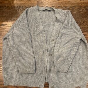 Jenni Kayne Light Gray Cocoon Cardigan Sweater